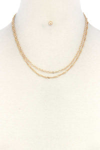 Metal Layered Necklace