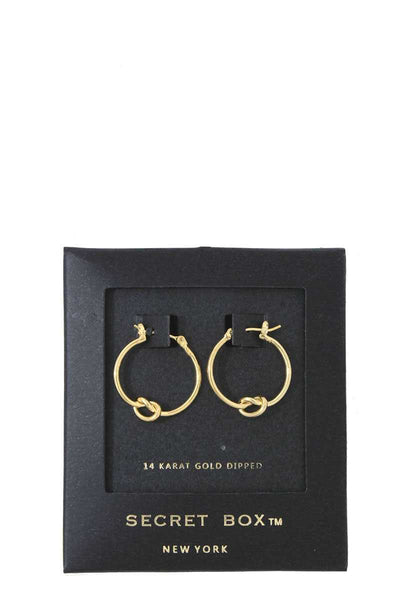 Knot Hoop Earring