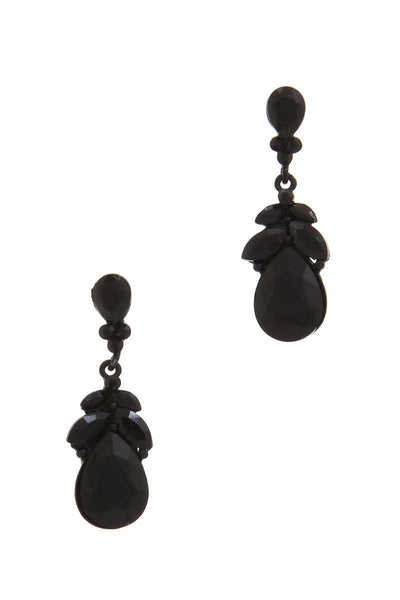 Rhinestone Post Drop Earring