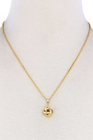 Cute Modern Tied Pendant Necklace