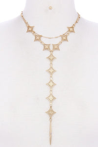 Metal Y Shape Necklace