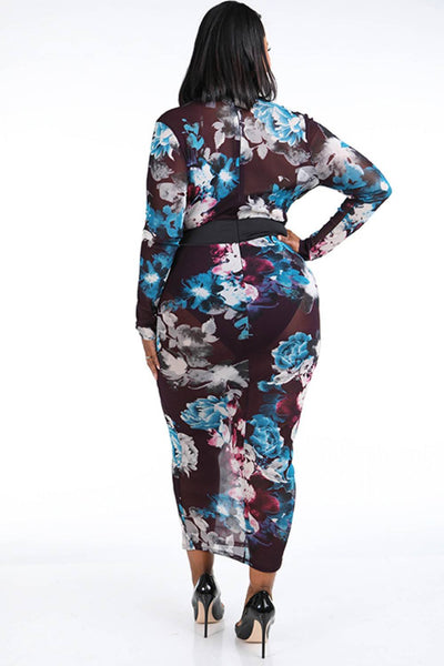 Mesh Maxi Dress