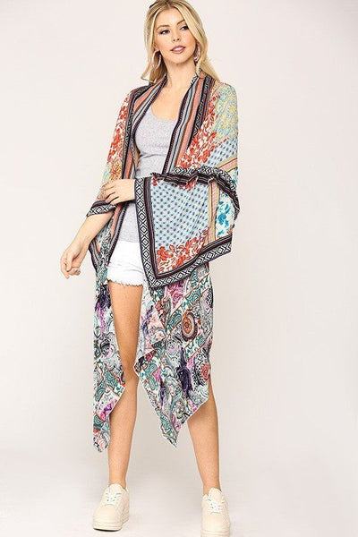 Vintage Printed Kimono