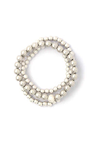 Metal Beaded Stretch Bracelet