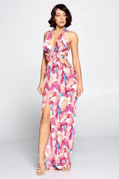 Cut Out Long Dress