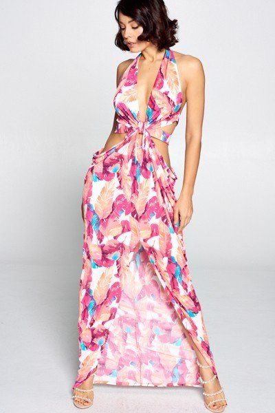 Cut Out Long Dress