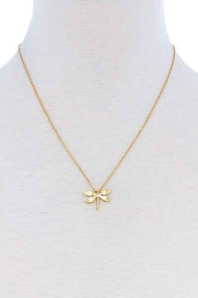Cute Dragonfly Pendant Modern Necklace