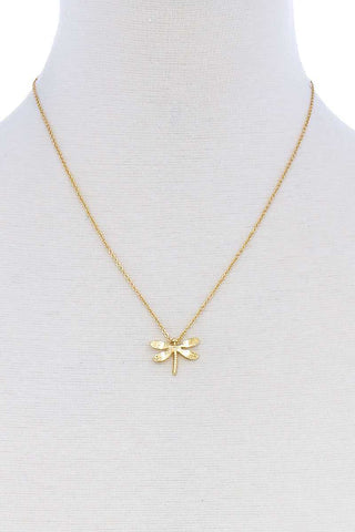 Cute Dragonfly Pendant Modern Necklace