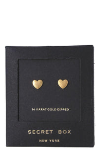Dainty Heart Post Earring