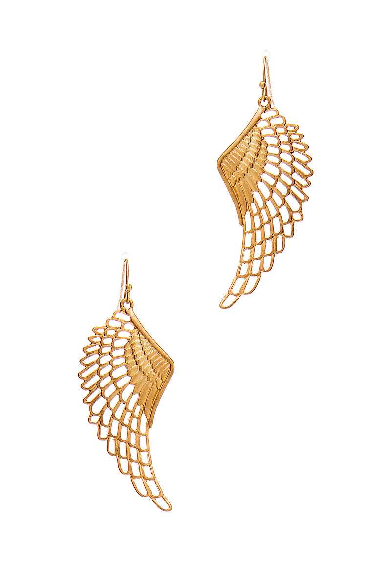 Modern Chic Wing Drop Earring