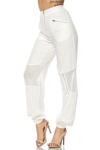 Mesh Knee Detail Pants