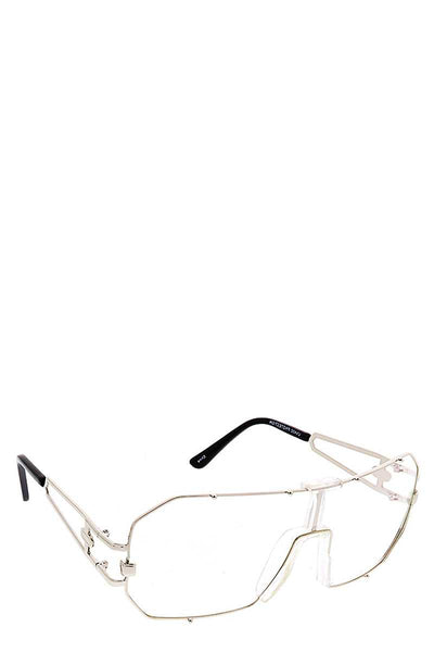 Clear Styled Metal Frame Sunglasses