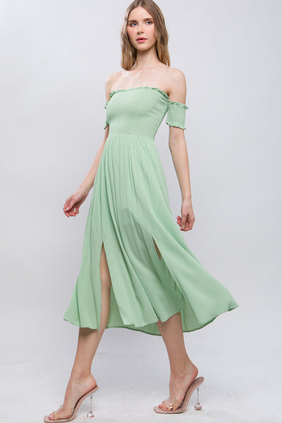 Flowy Off The Shoulder Dress